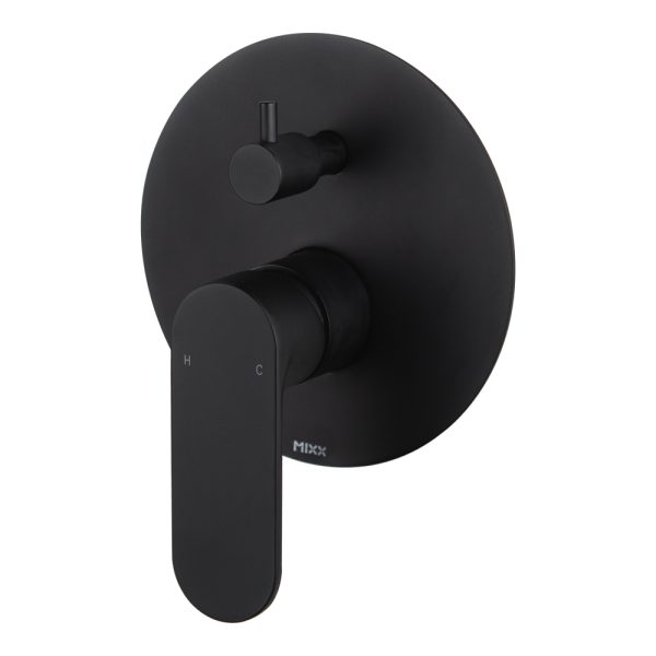 SAFFRON SHOWER DIVERTER MIXER MATT BLACK