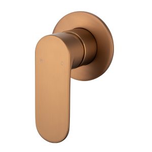 SAFFRON SHOWER MIXER (80MM BACKPLATE) BRUSHED BRONZE LEAD FREE